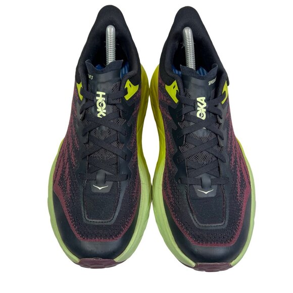HOKA Womens Speedgoat 5 sz 9.5 B Maroon Black Trail Running Shoes Sneakers - Picture 5 of 10